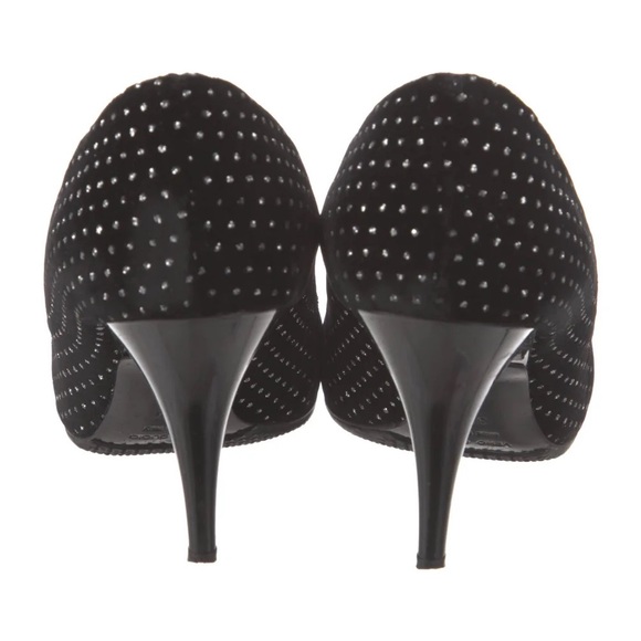 Giuseppe Zanotti Design Zadina Black Velvet Heels Pumps 6.5 36.5 - Picture 4 of 7